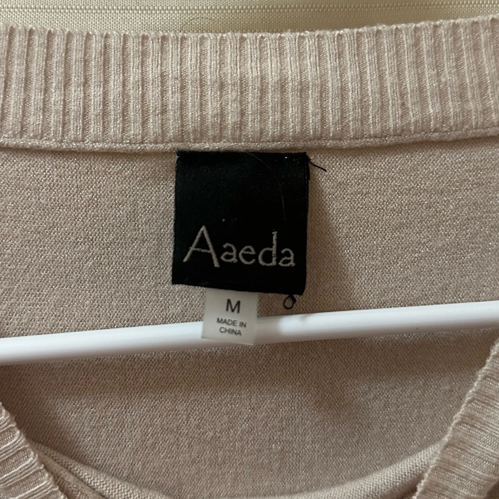 Aaeda Sunshine Appliqué Sweater M | Soft Knit Pullover Long Sleeve - Picture 3 of 6